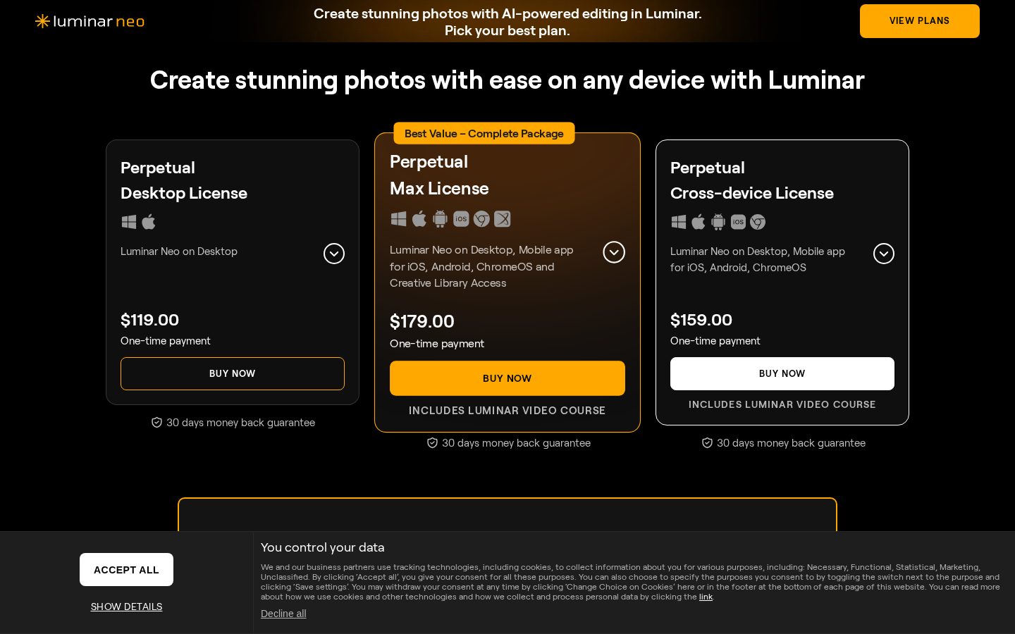 Skylum Pricing
