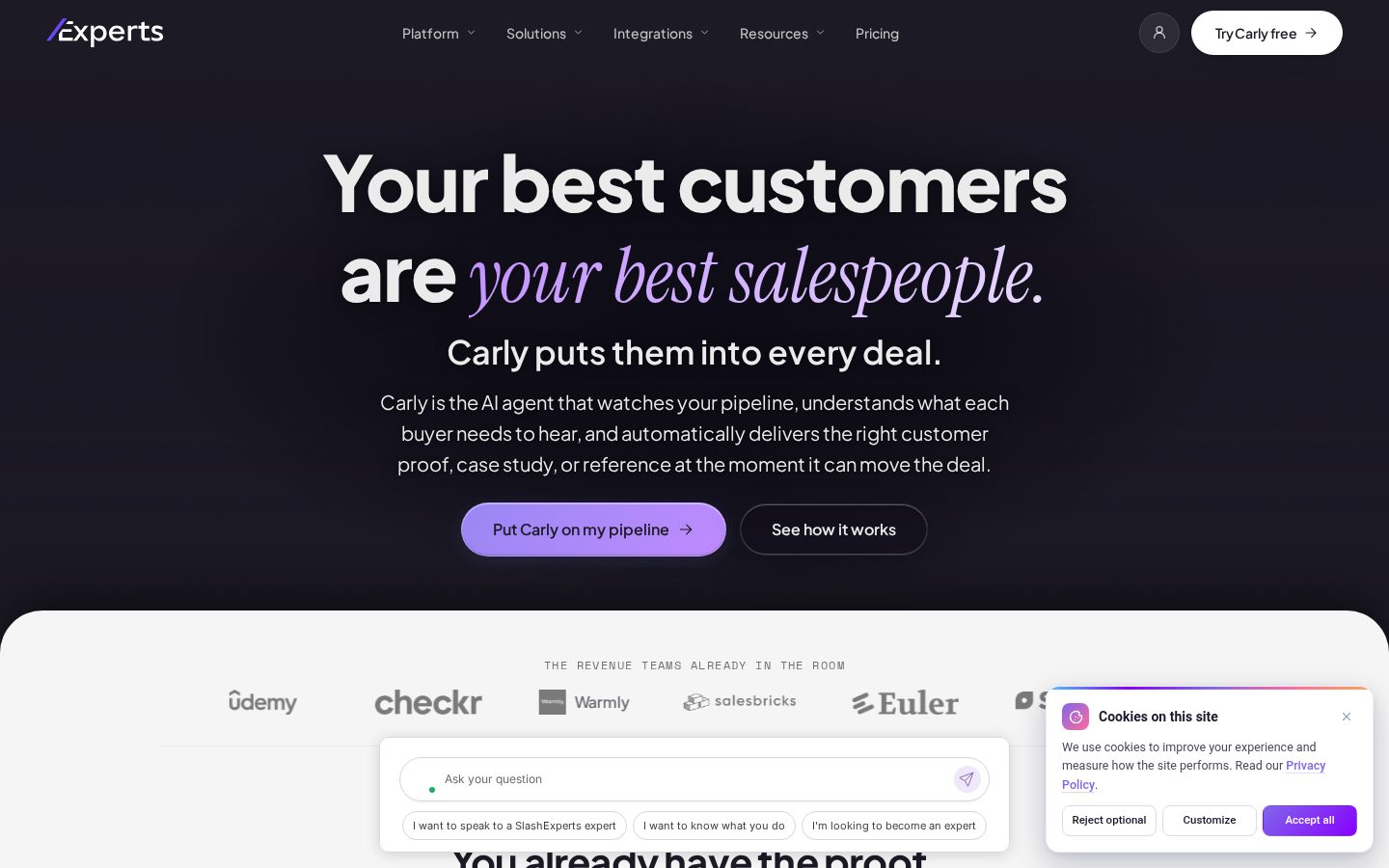 SlashExperts Homepage