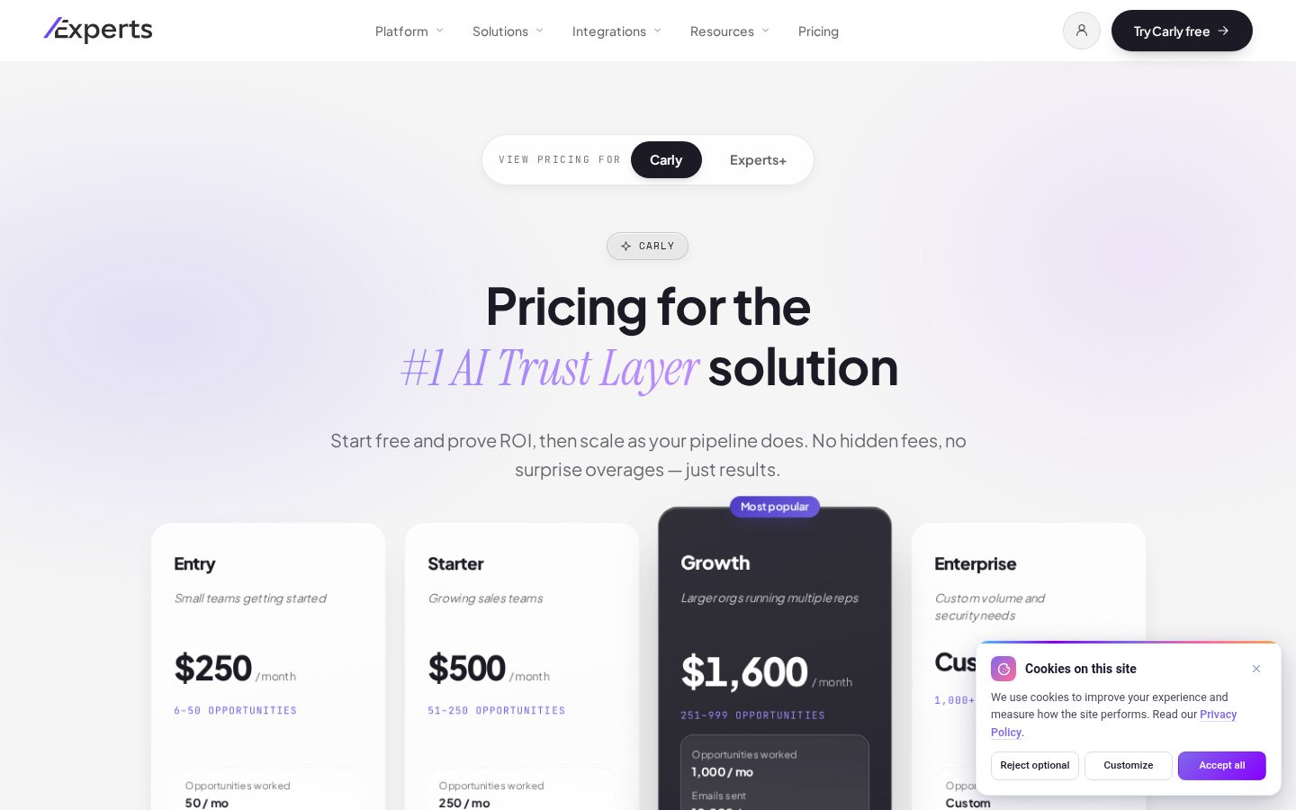 SlashExperts Pricing