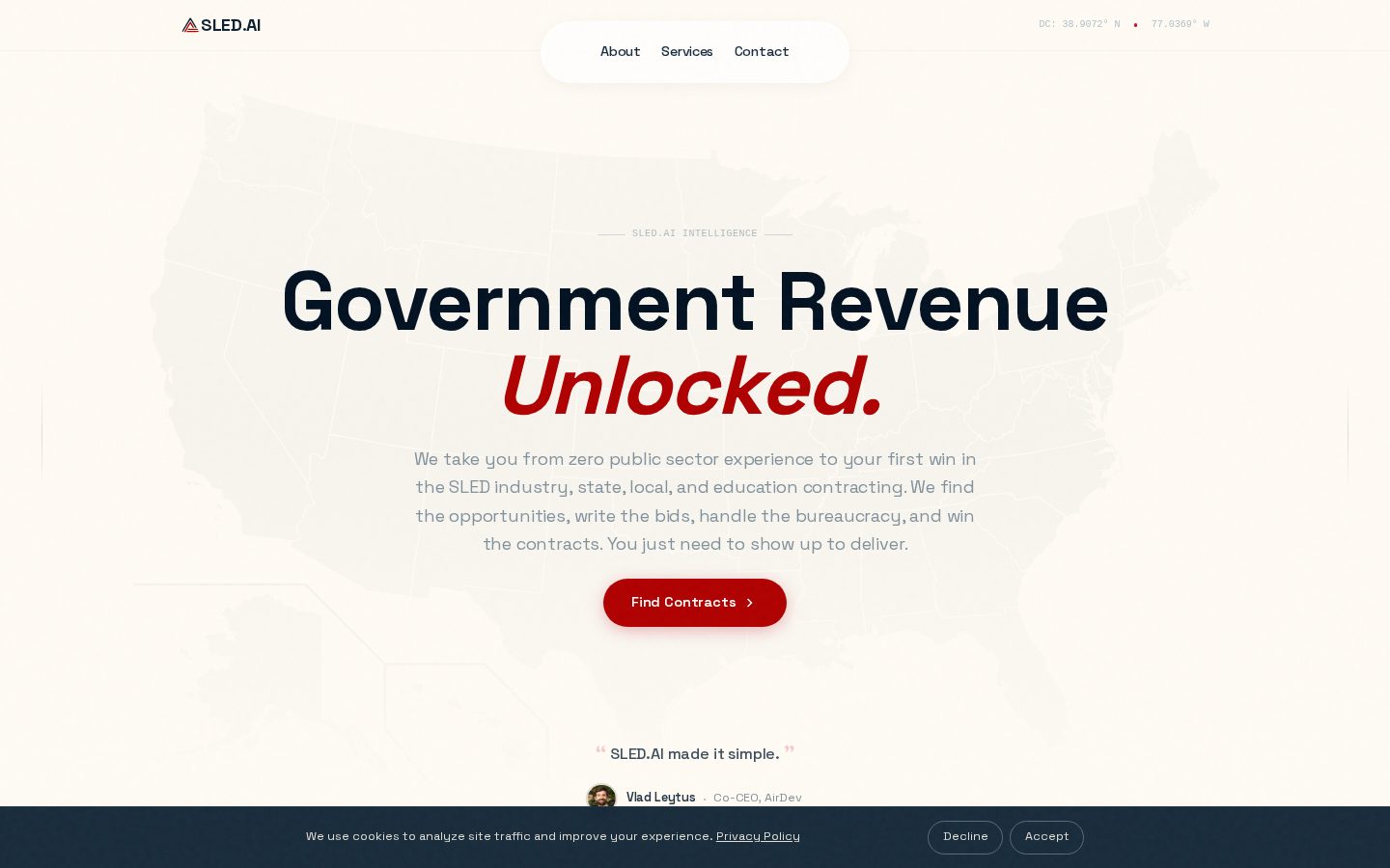 SLED AI Homepage