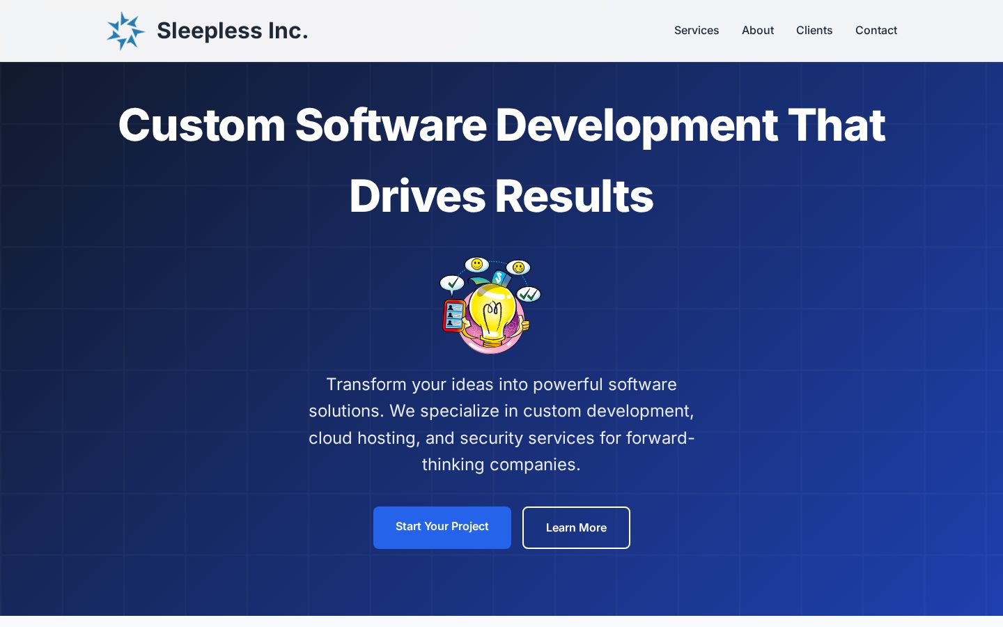 Sleepless Homepage
