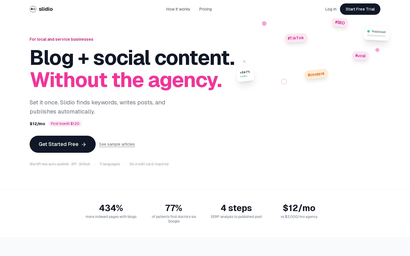 Slidio Homepage