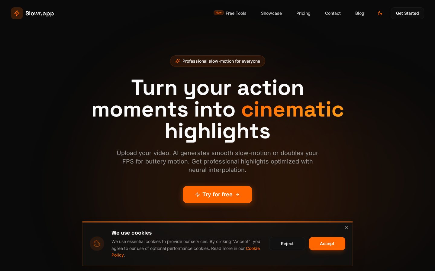 Slowr Homepage