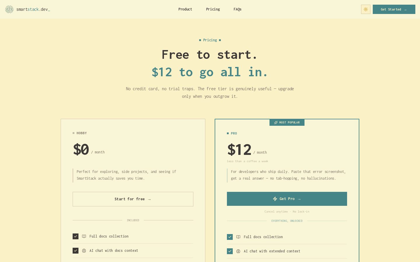 Smart Stack Pricing