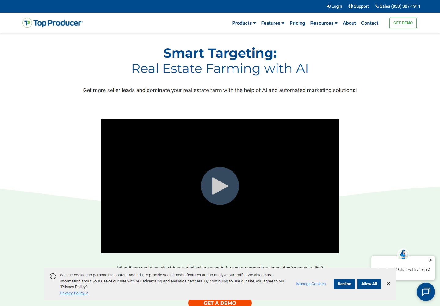 Smart Targeting homepage