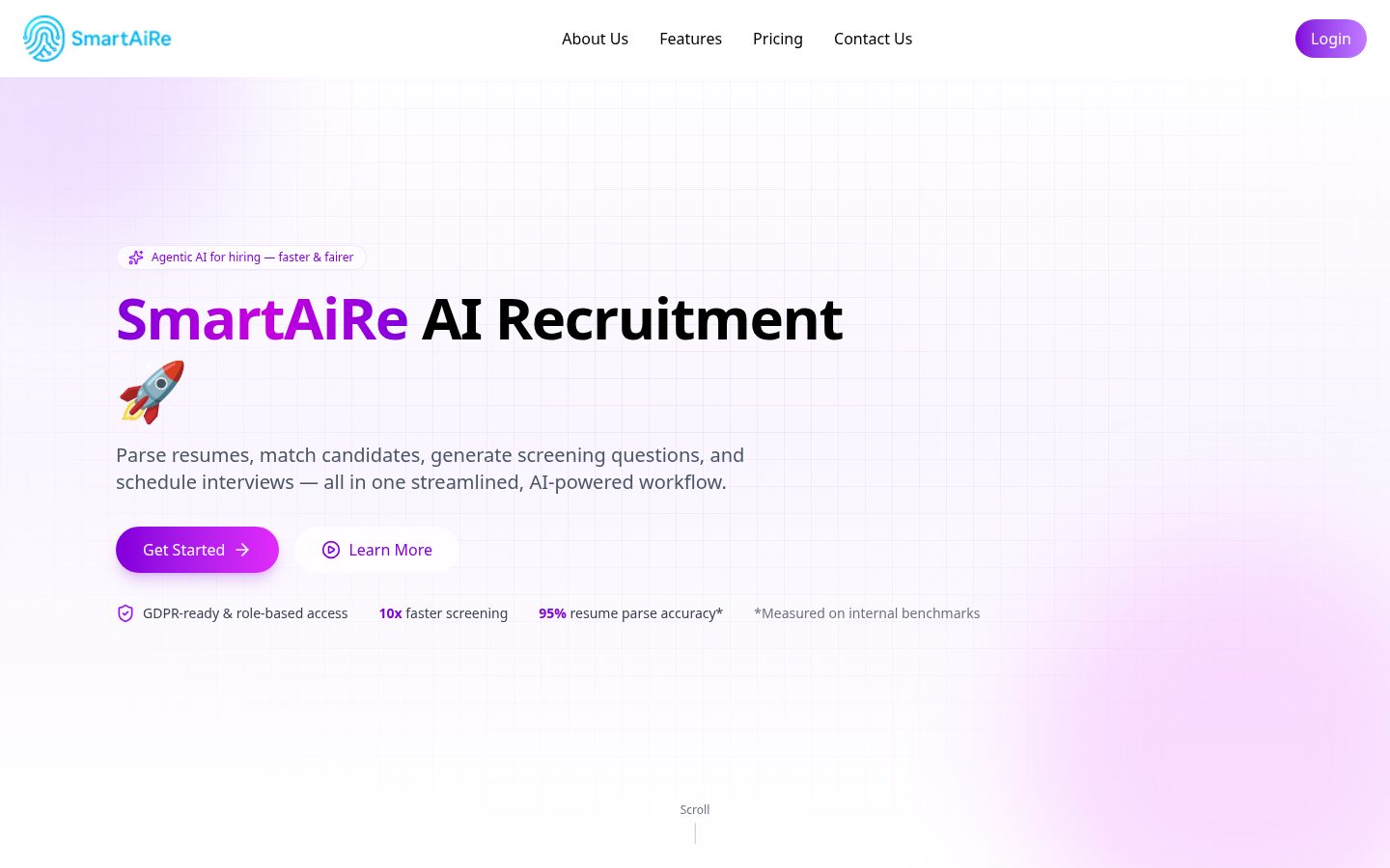 SmartAiRe Homepage