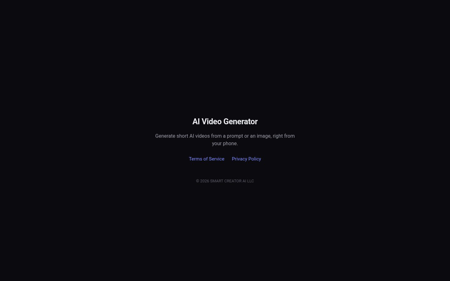 SmartCreator.ai Homepage