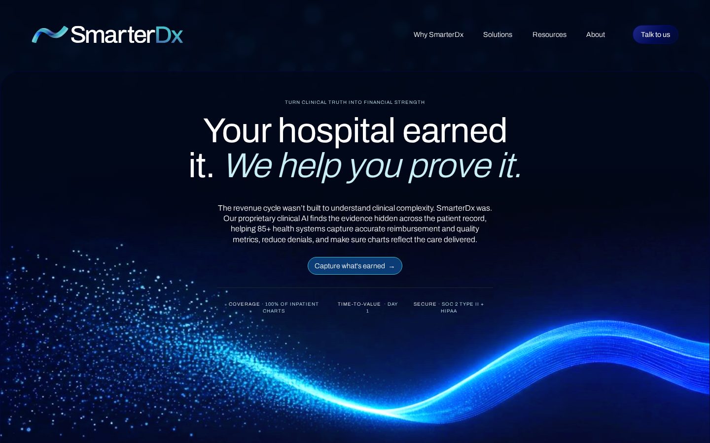 SmarterDx Homepage