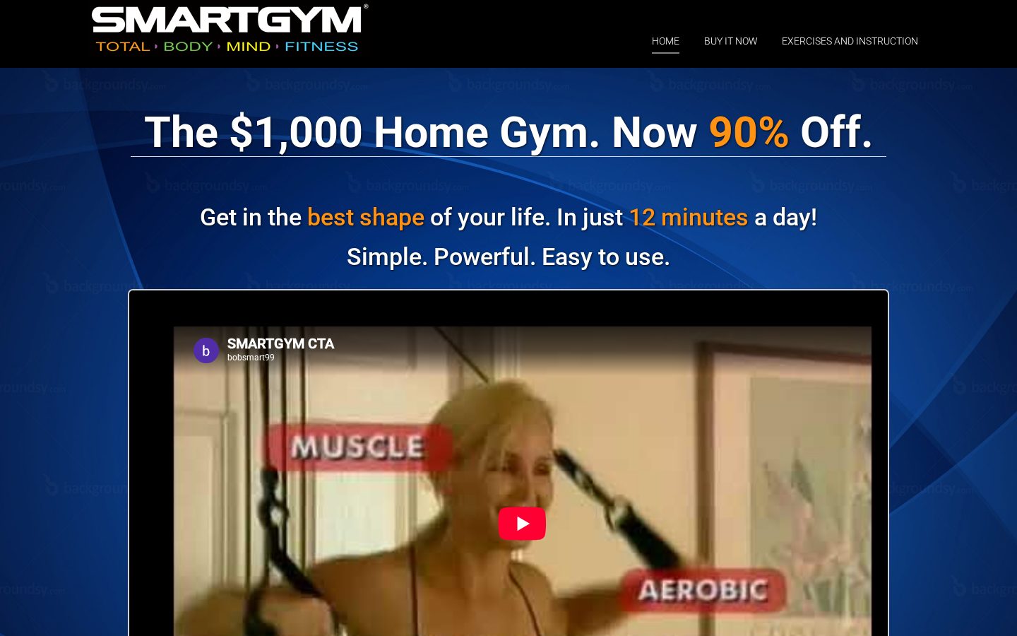 SmartGym Homepage