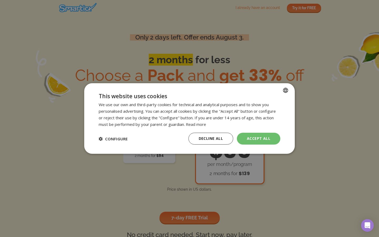 Smartick Pricing