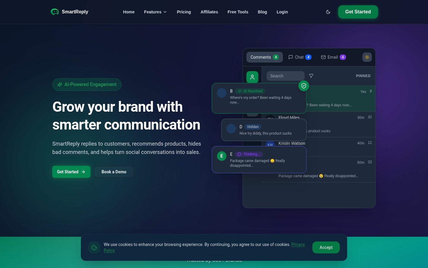 SmartReply Homepage