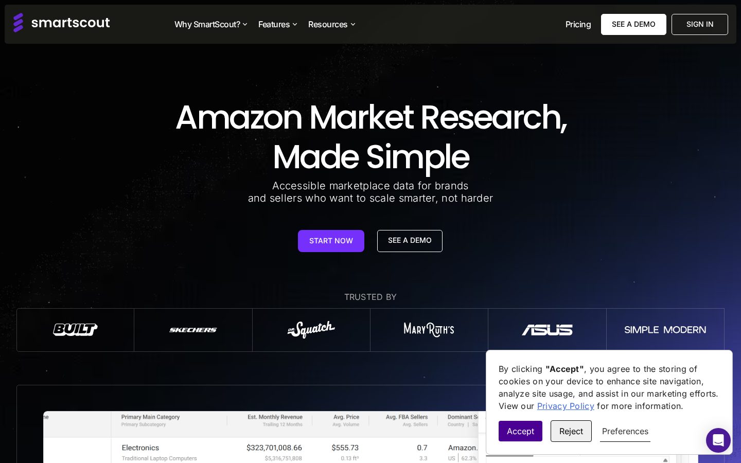 SmartScout Homepage