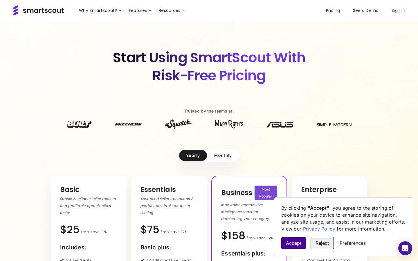 SmartScout Pricing