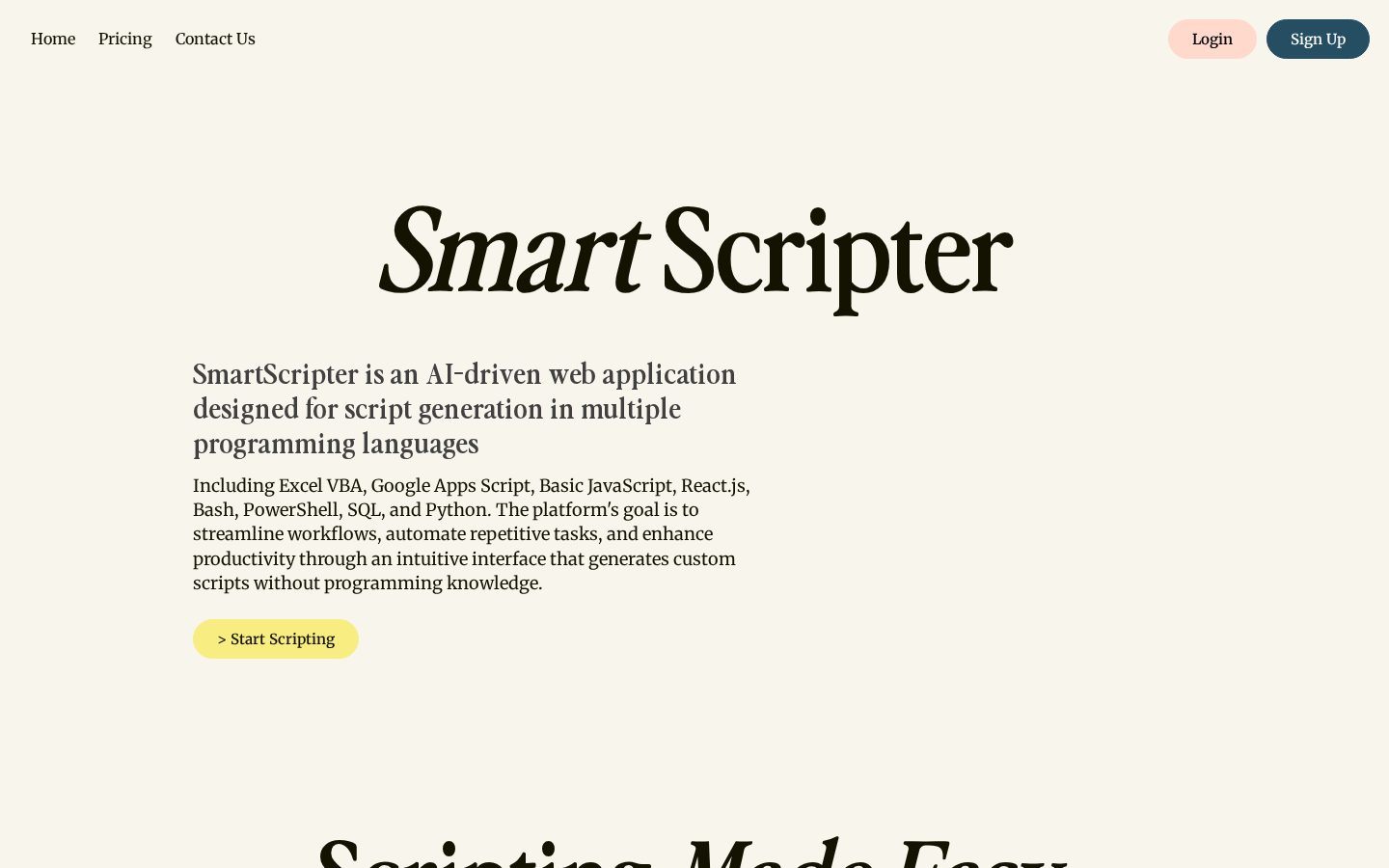 SmartScripter Homepage