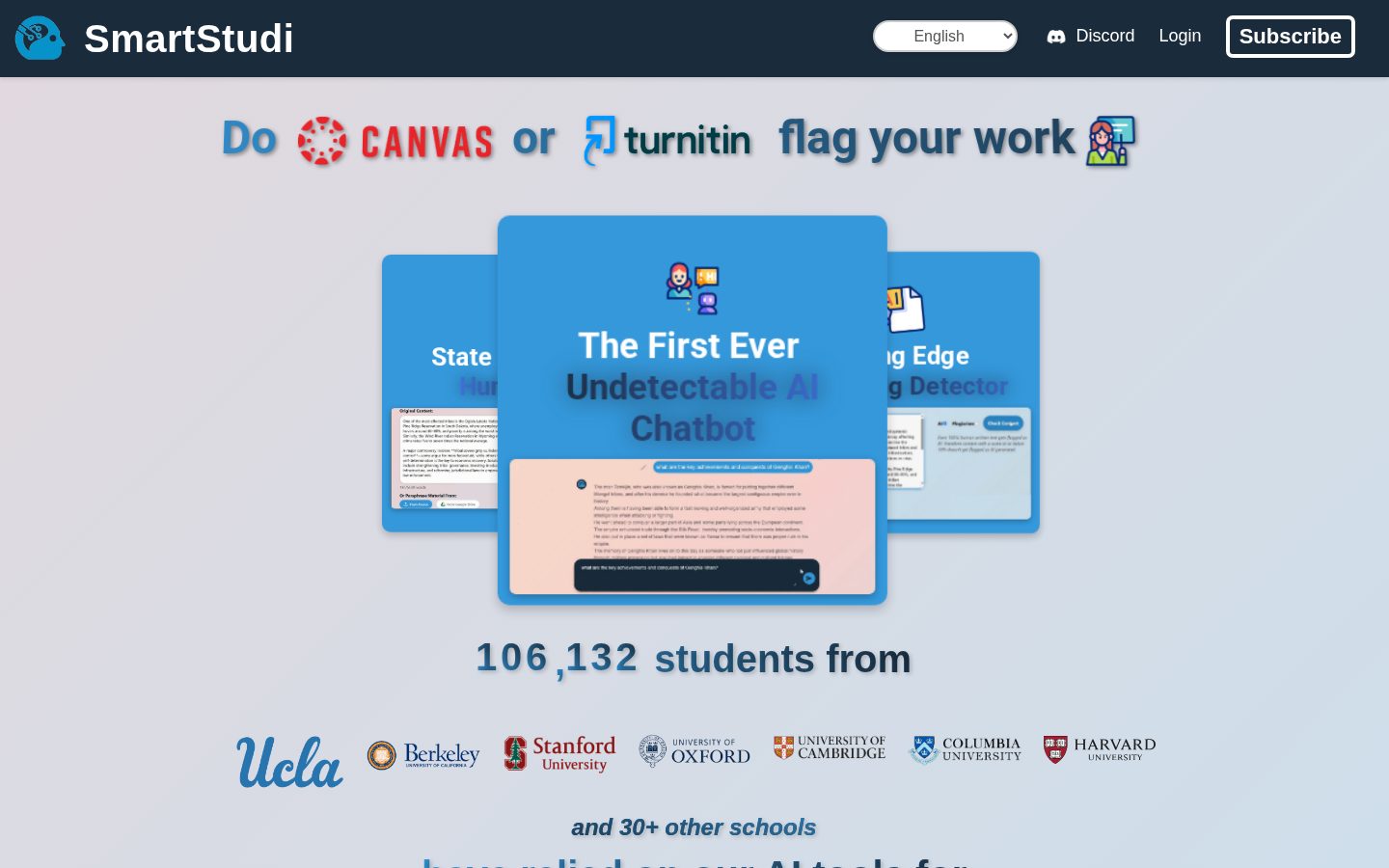 SmartStudi.com Homepage
