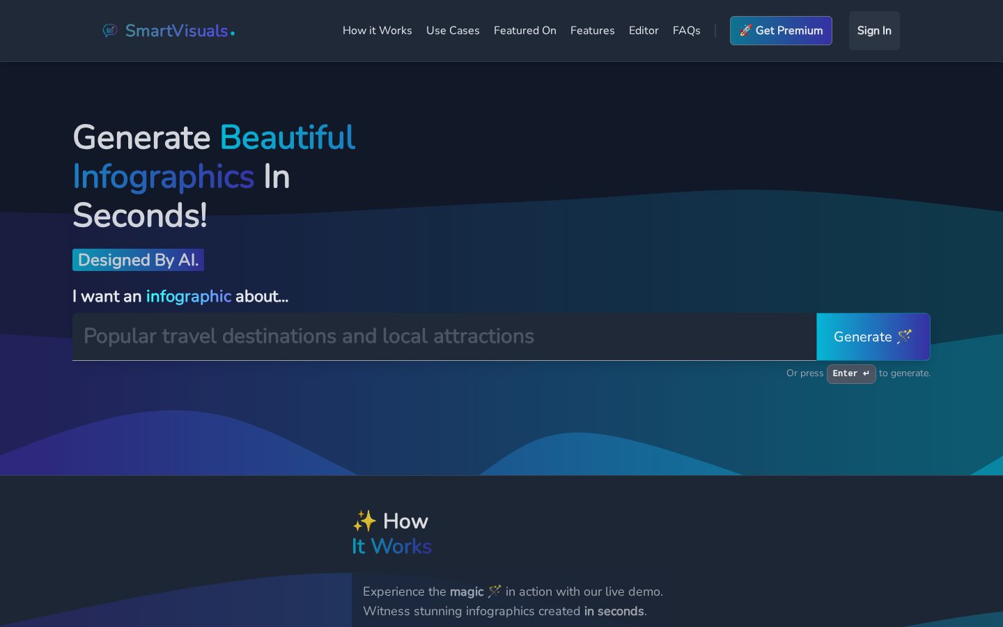 SmartVisuals.app Homepage