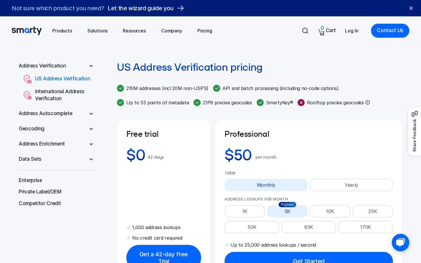Smarty Pricing