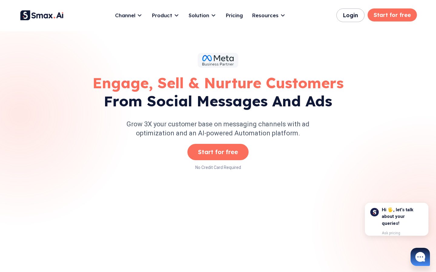 Smax AI Homepage