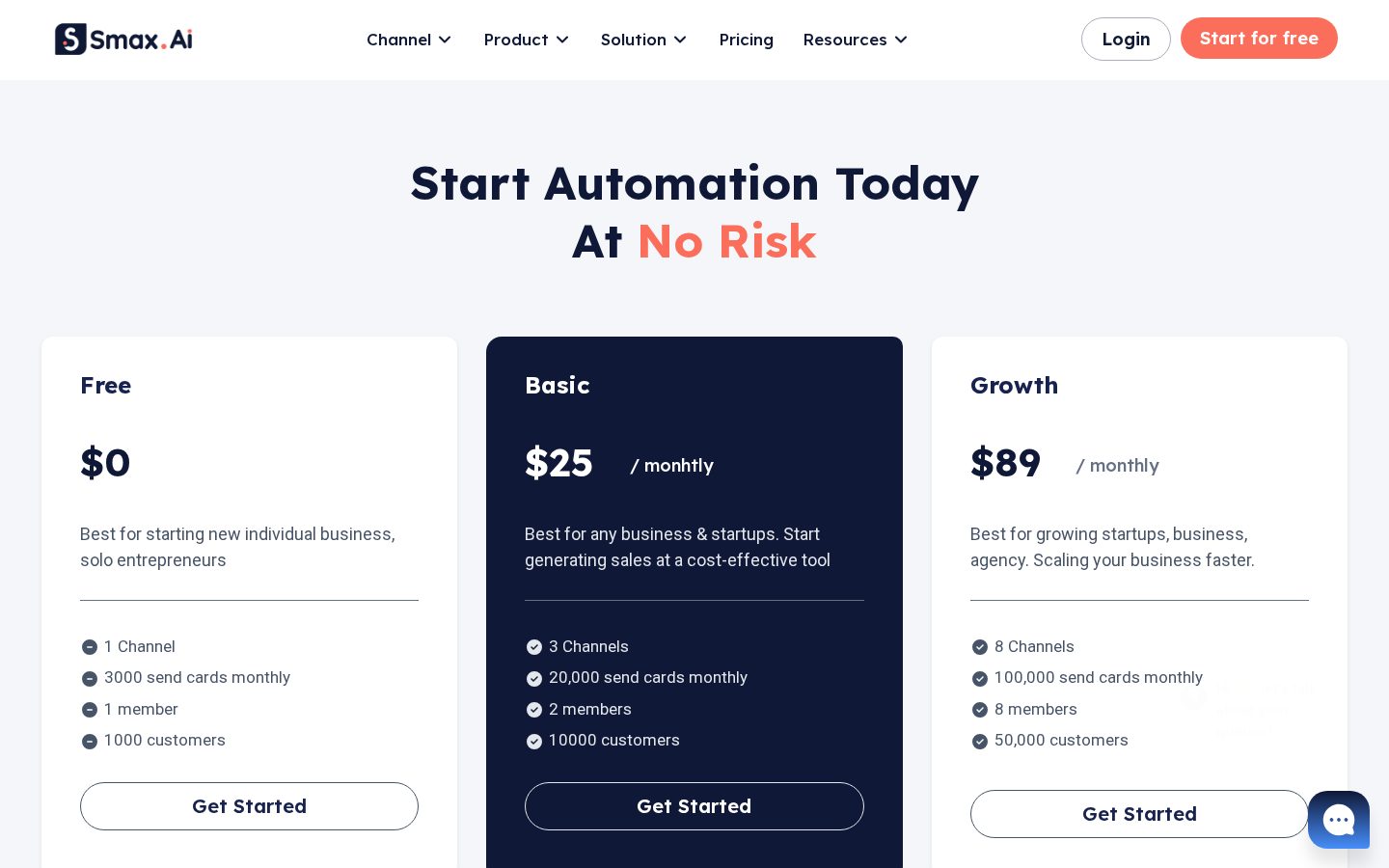 Smax AI Pricing