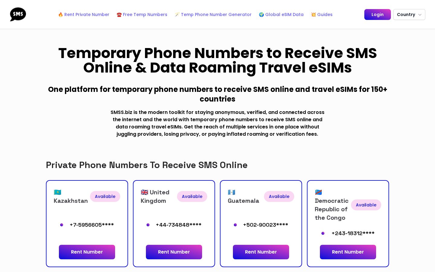 SMSS.biz Homepage