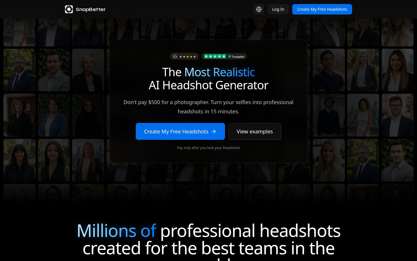 SnapBetter Homepage
