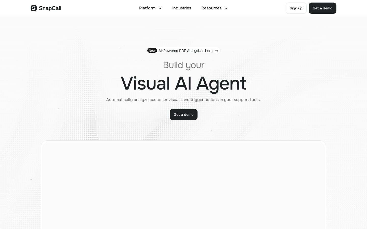 SnapCall Homepage