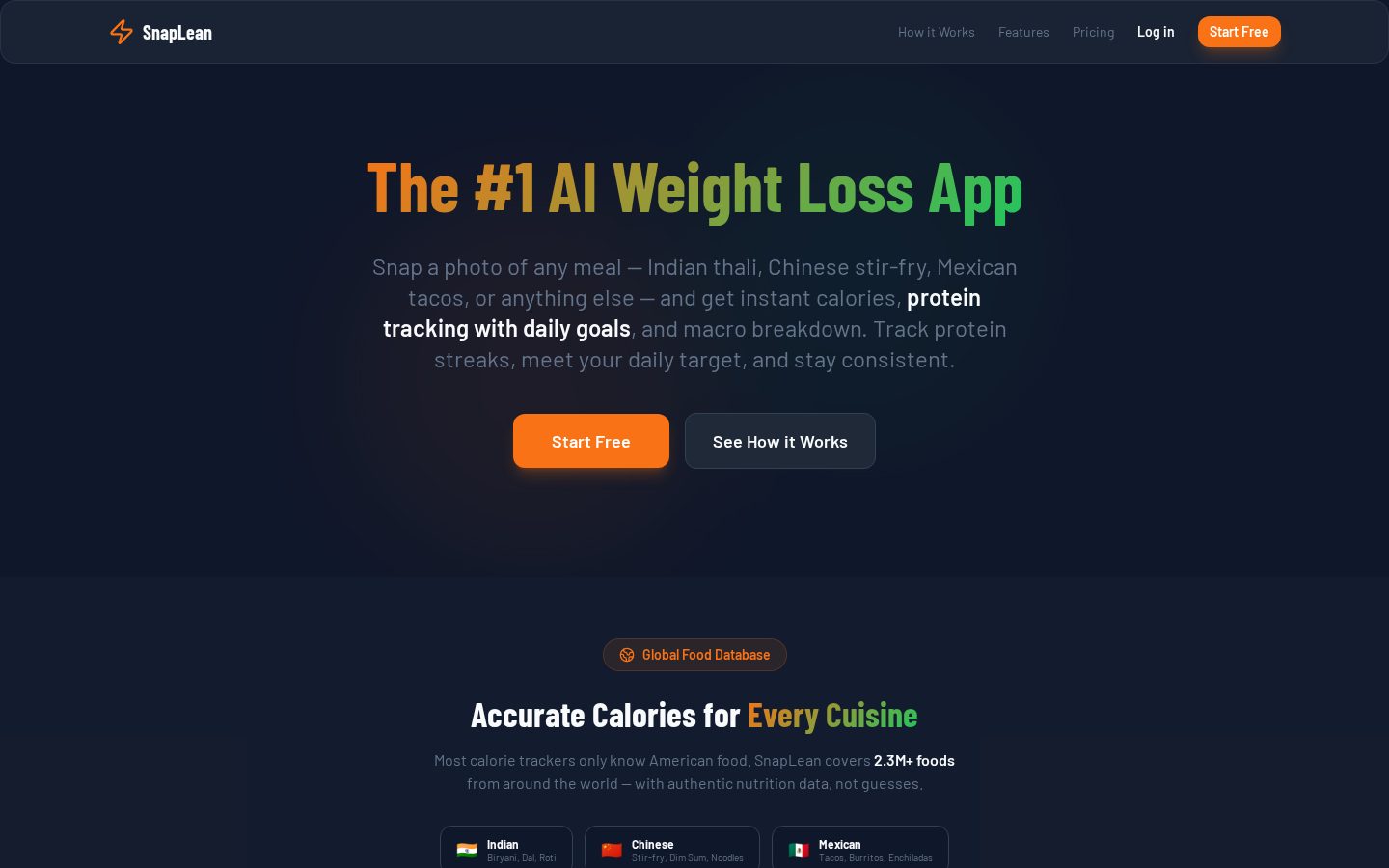 SnapLean Homepage