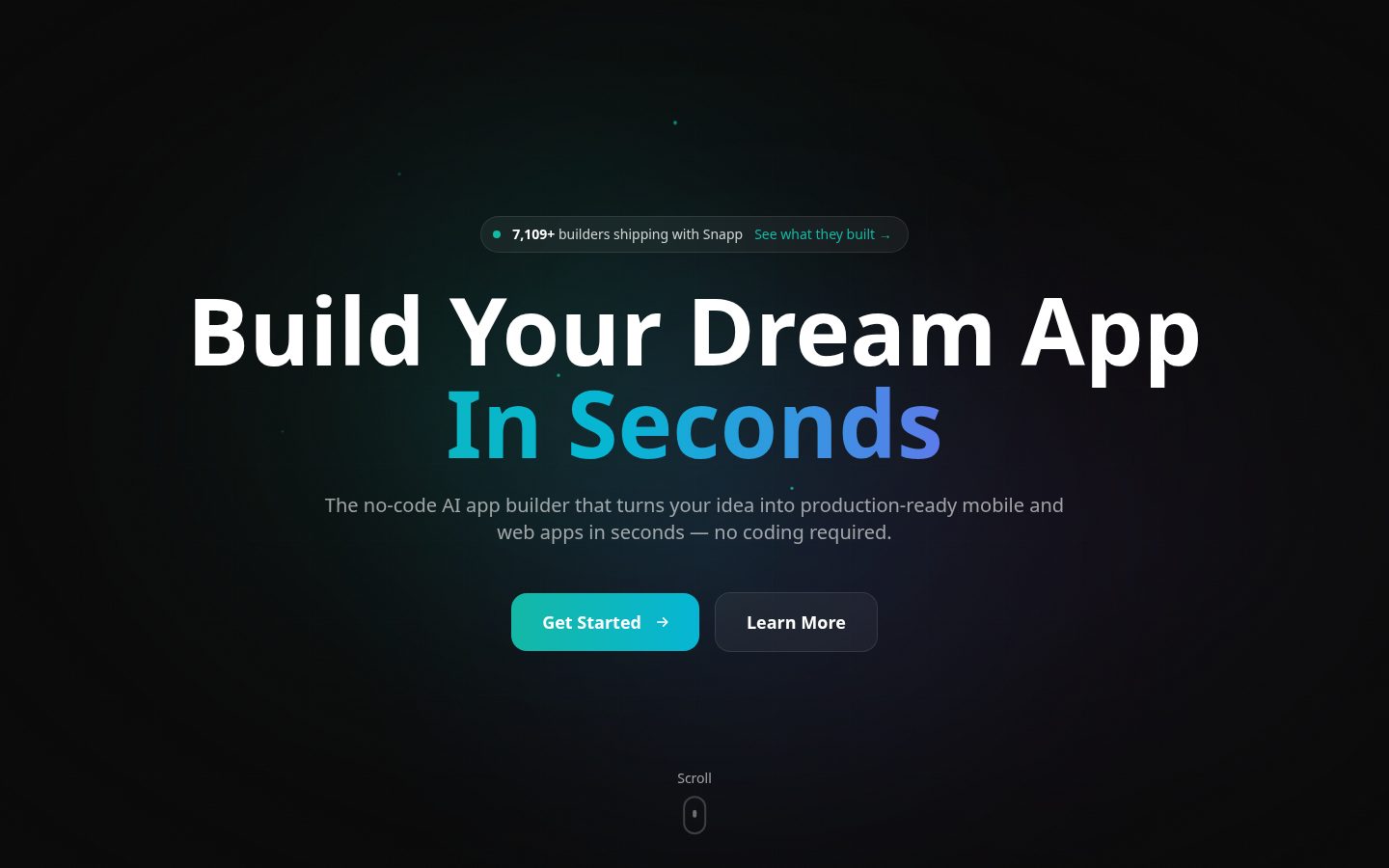 Snapp AI Homepage
