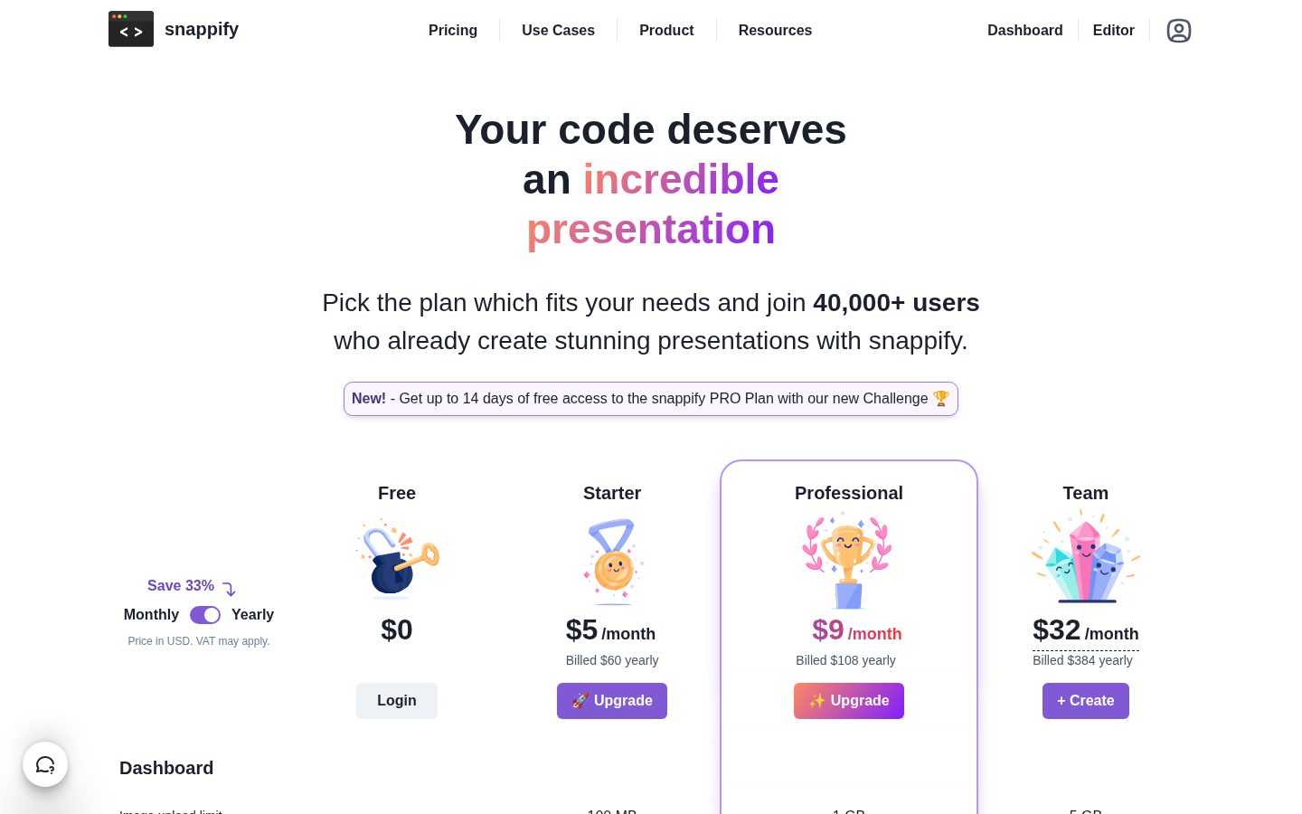 snappify Pricing