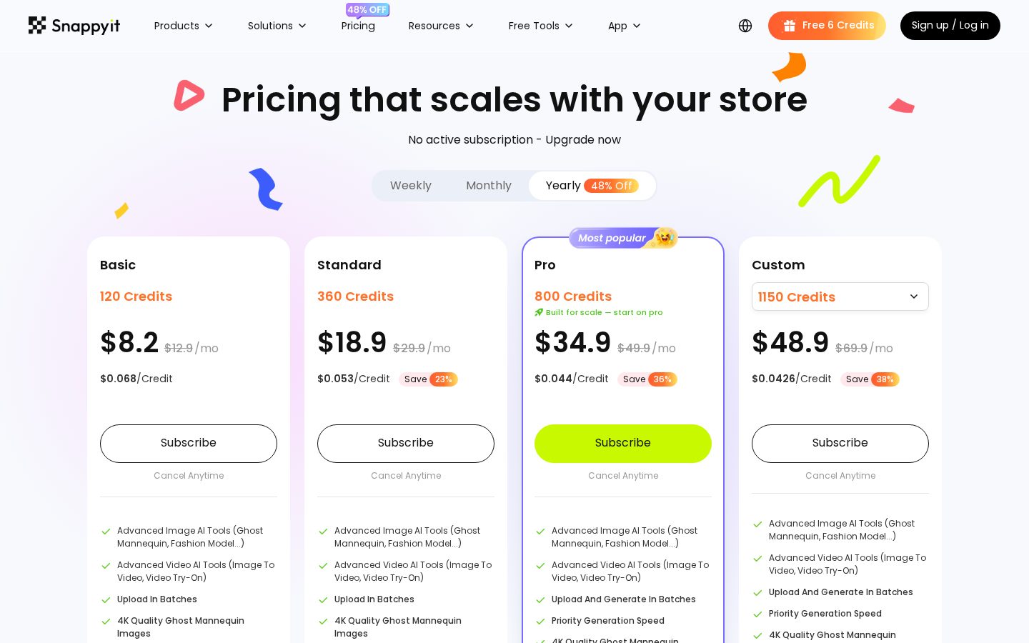 Snappyit Pricing