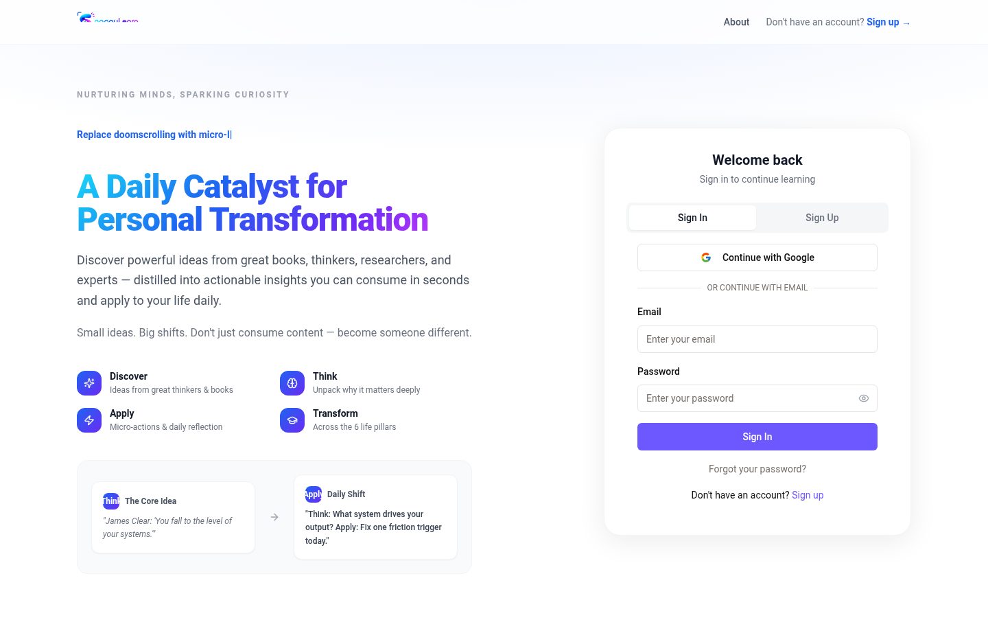 SnappyLearn Homepage
