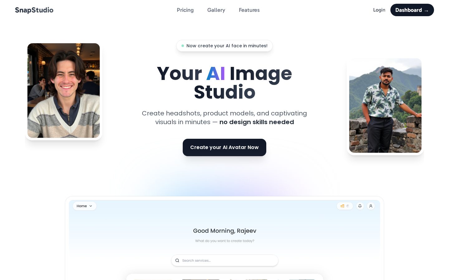 SnapStudio Homepage