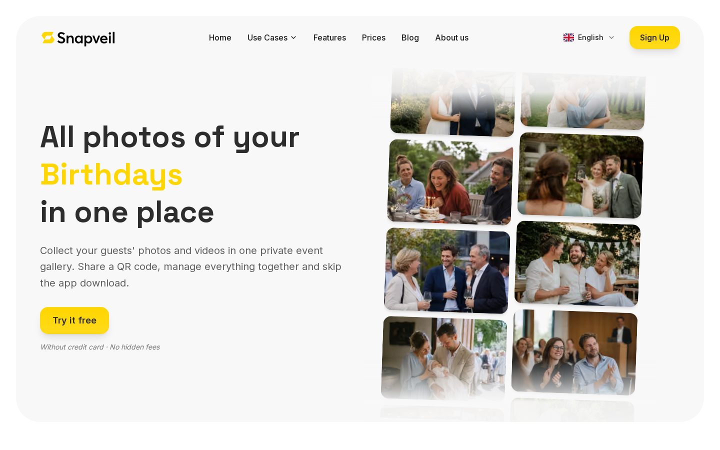 Snapveil Homepage
