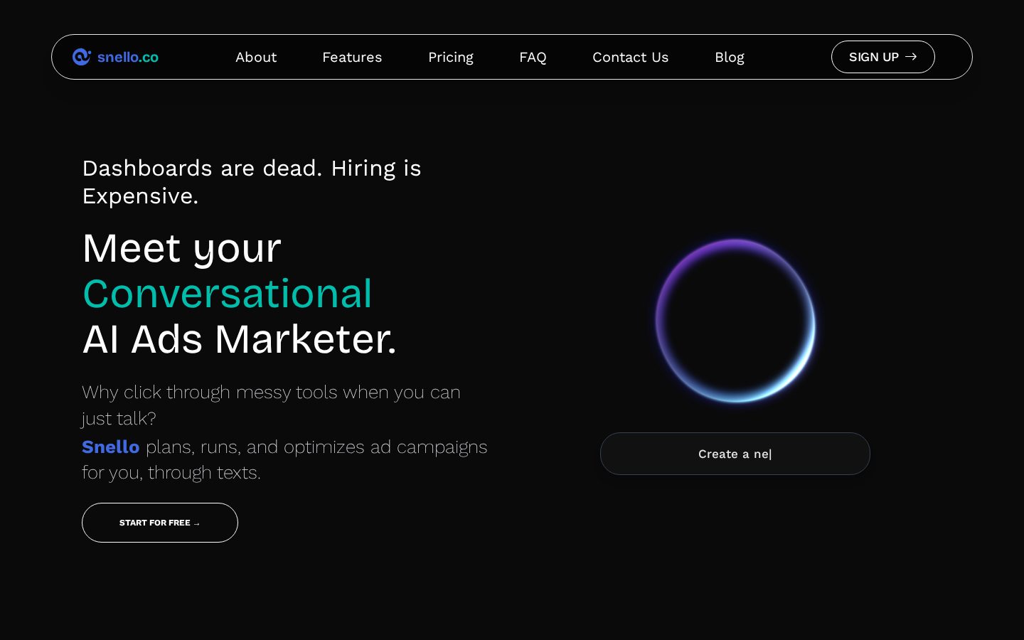 Snello Homepage
