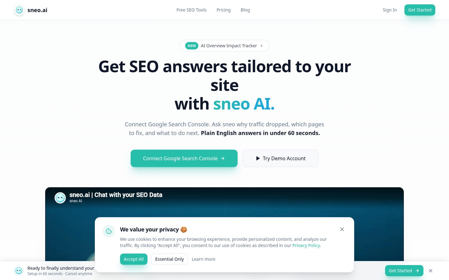 sneo.ai Homepage