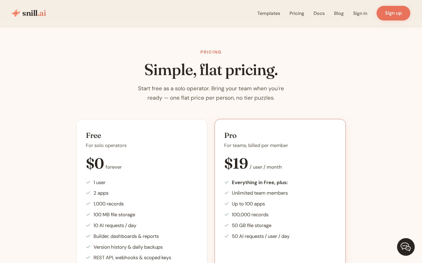 Snill.ai Pricing