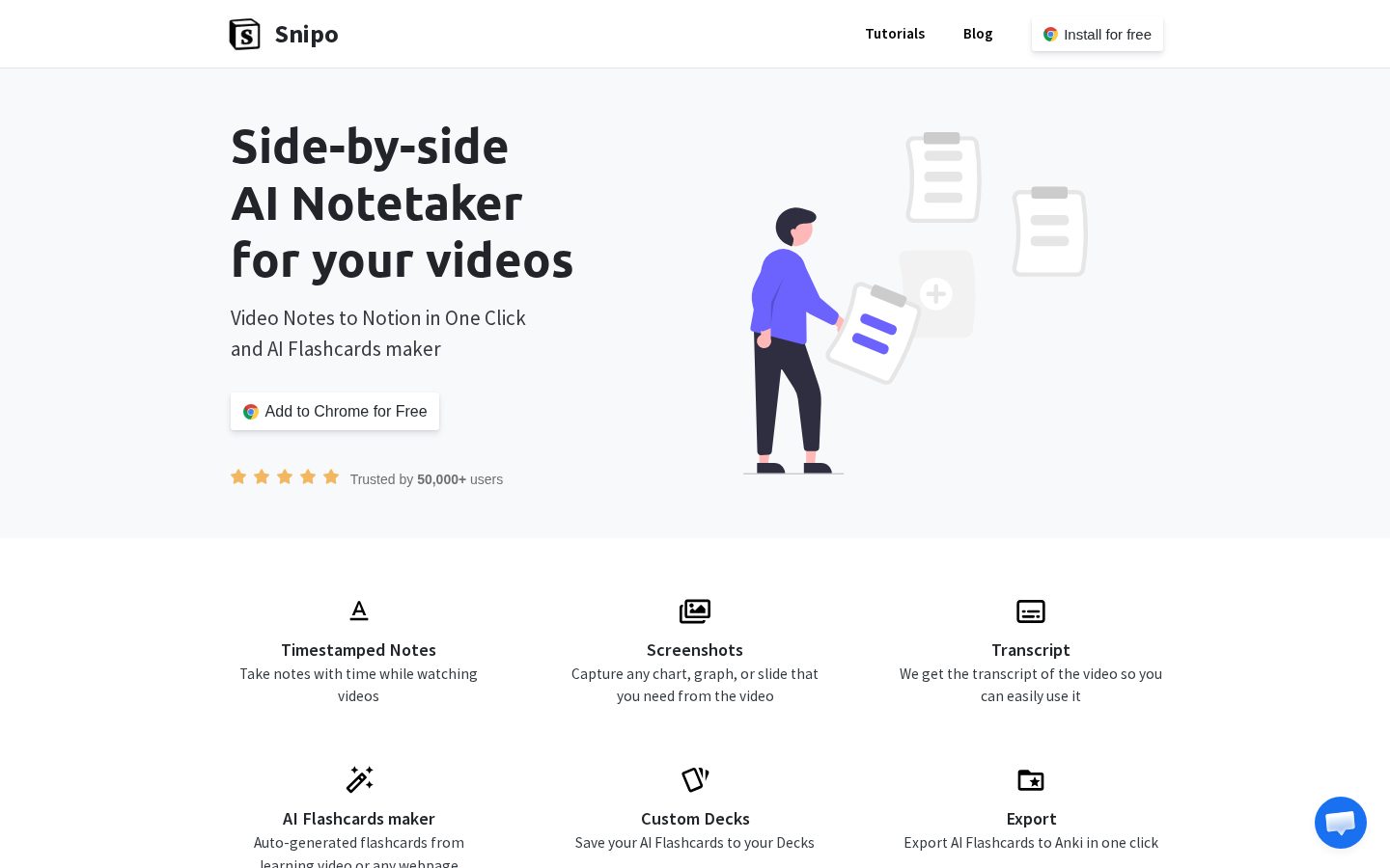 Snipo Homepage