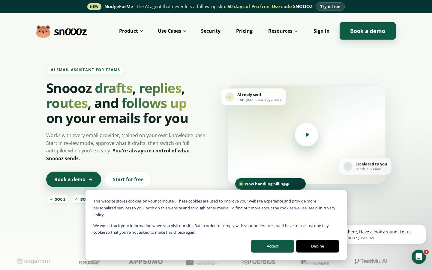 Snoooz Homepage