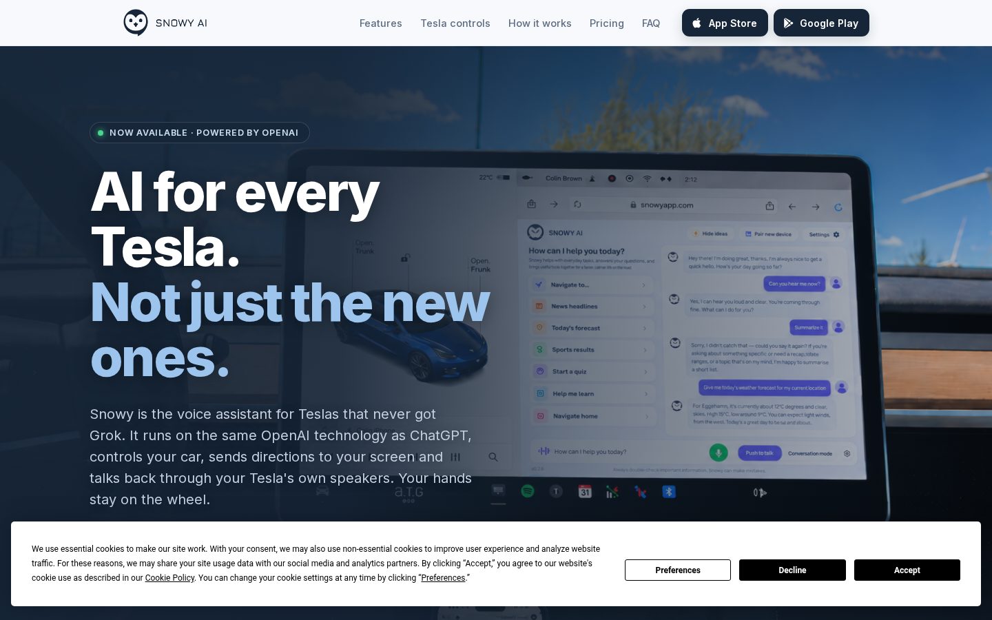 Snowy Homepage