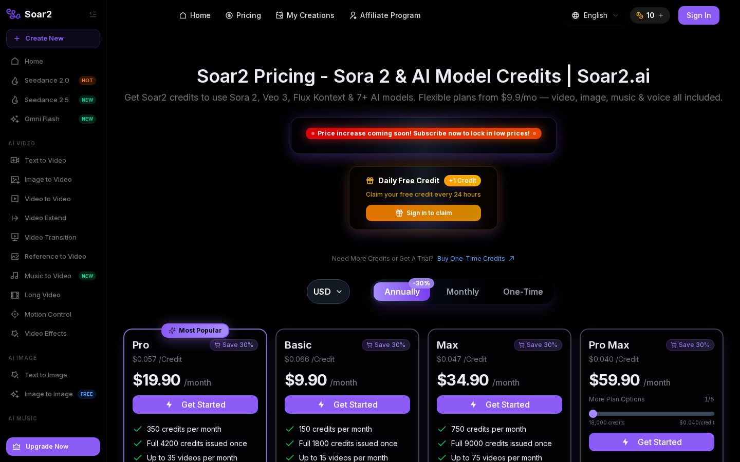 Soar 2 Pricing