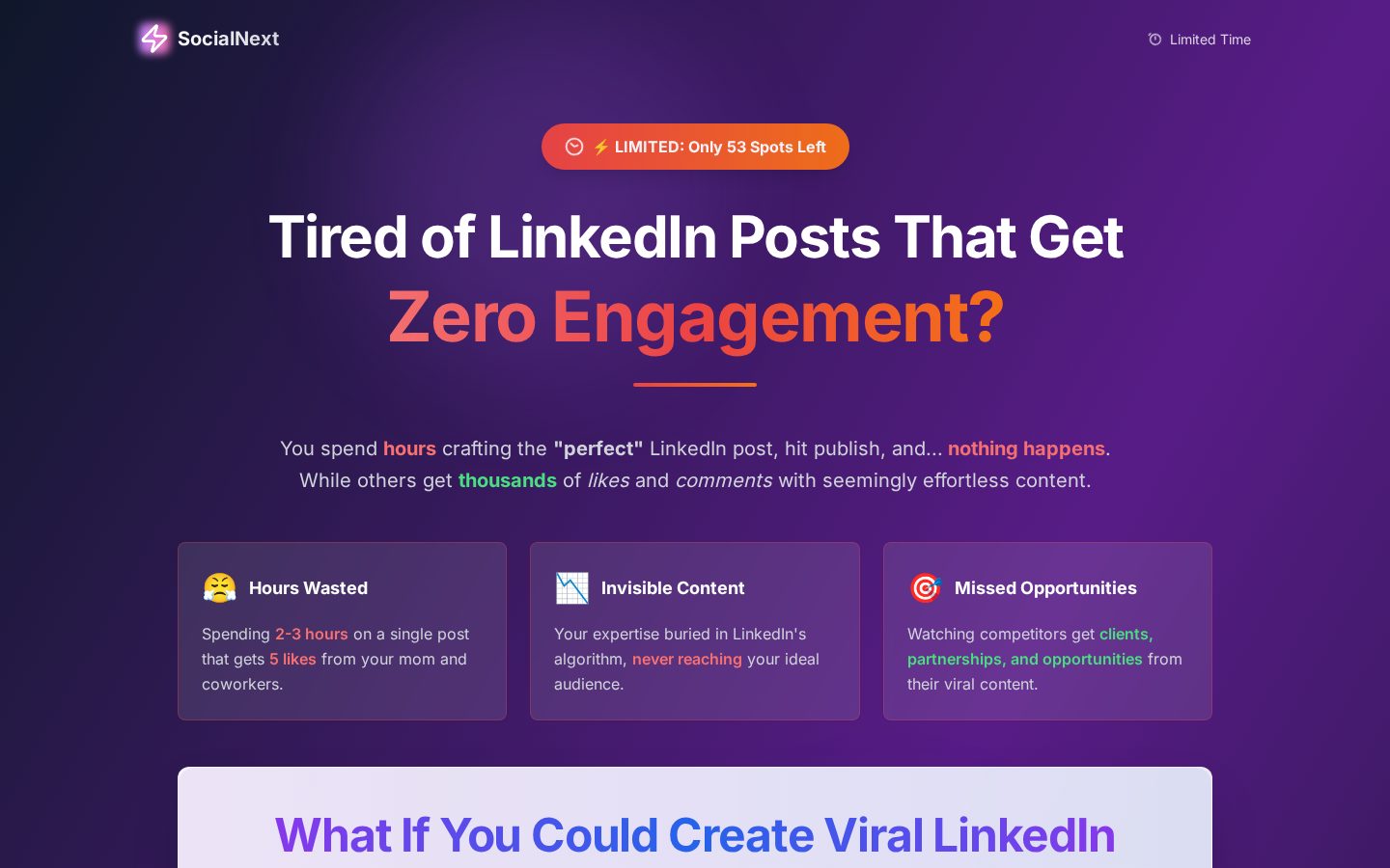 Social AI Next Homepage