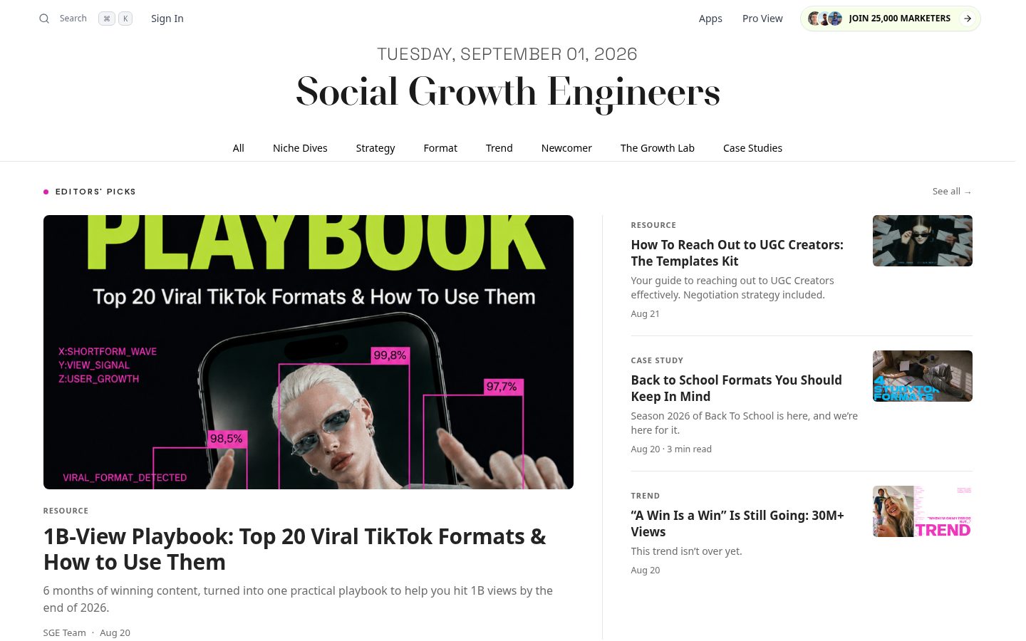 Social Growth Engineers Homepage