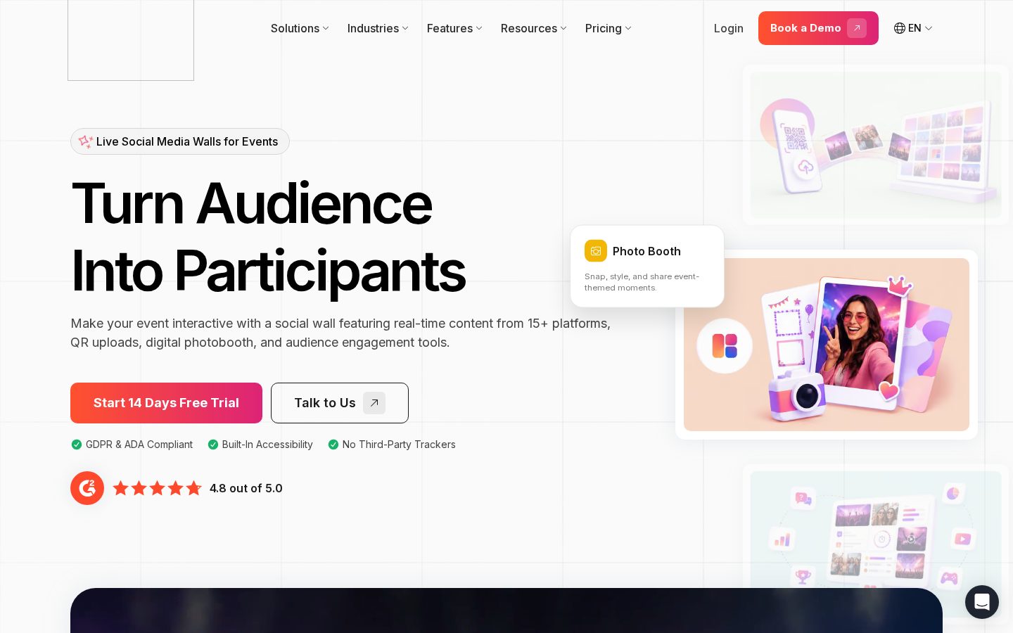 Social Walls by Taggbox Homepage
