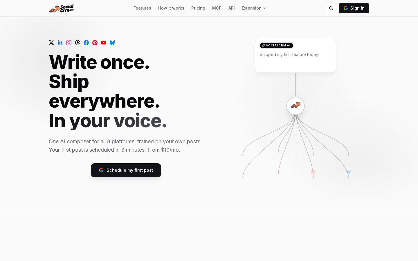 SocialCRM Homepage