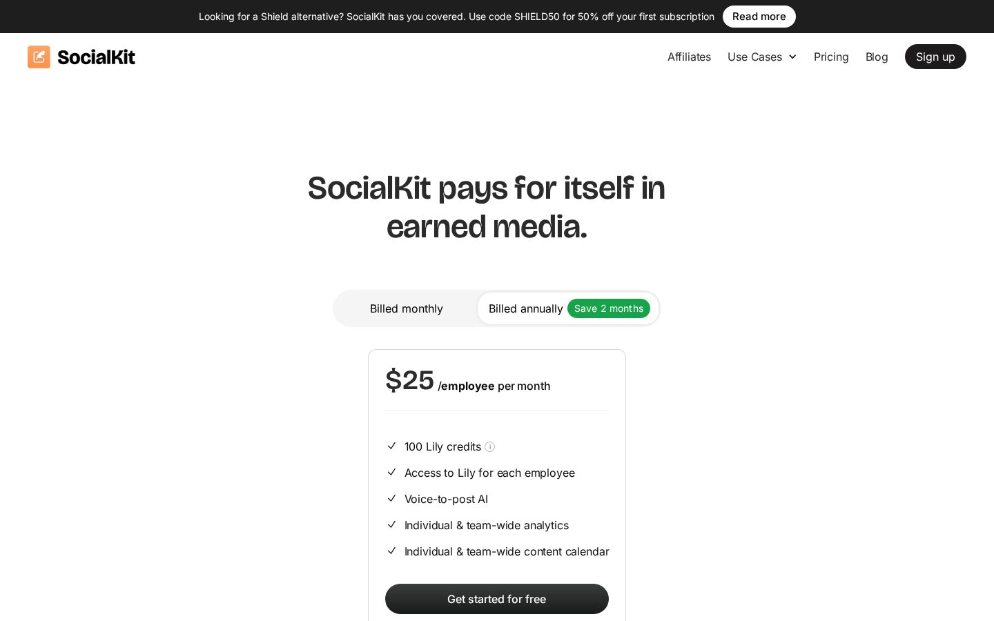 SocialKit Pricing