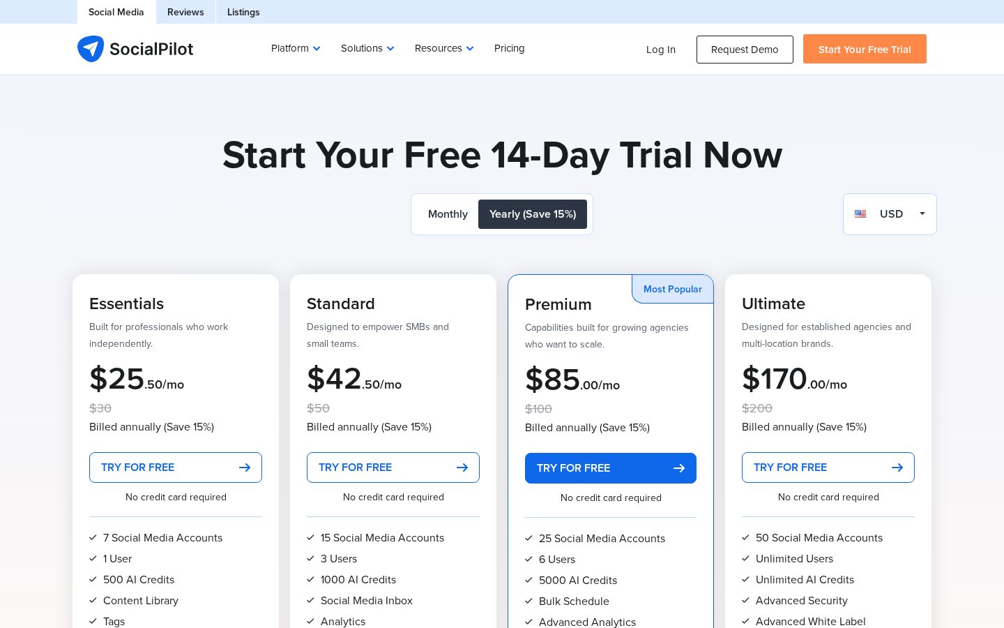 SocialPilot Pricing