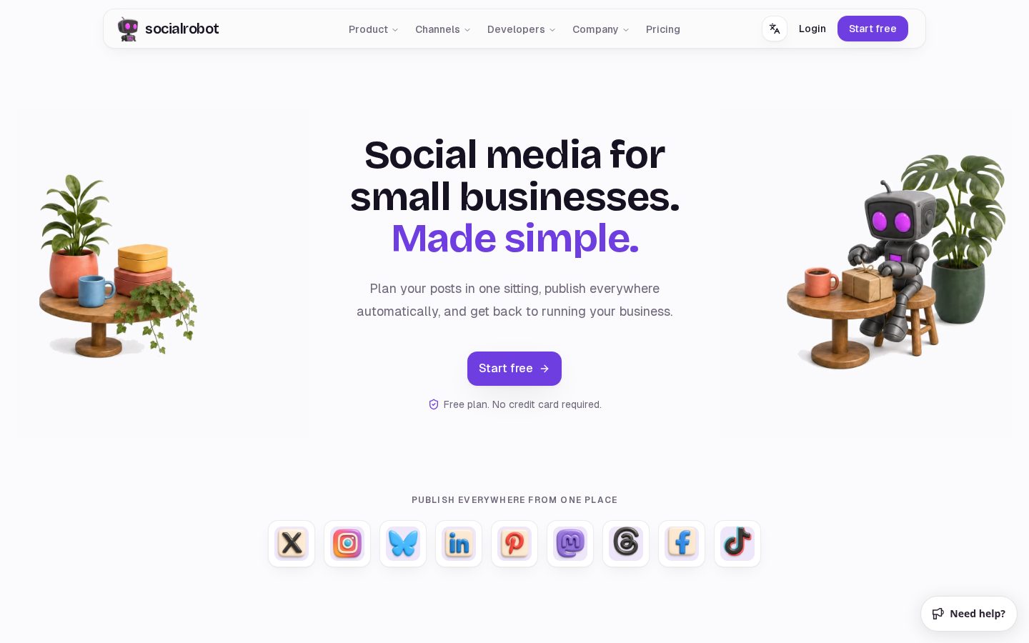 SocialRobot Homepage