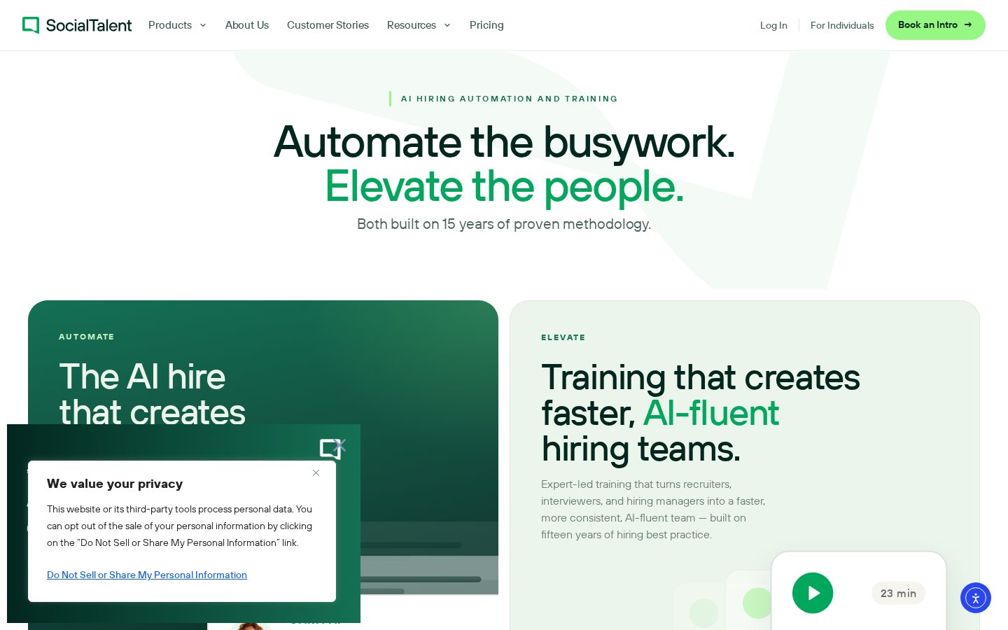 SocialTalent Homepage