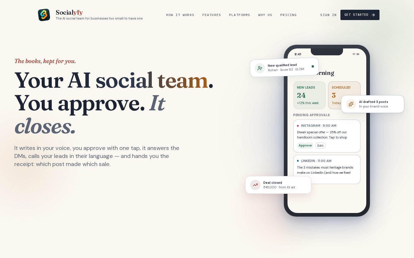 Socialyfy Homepage