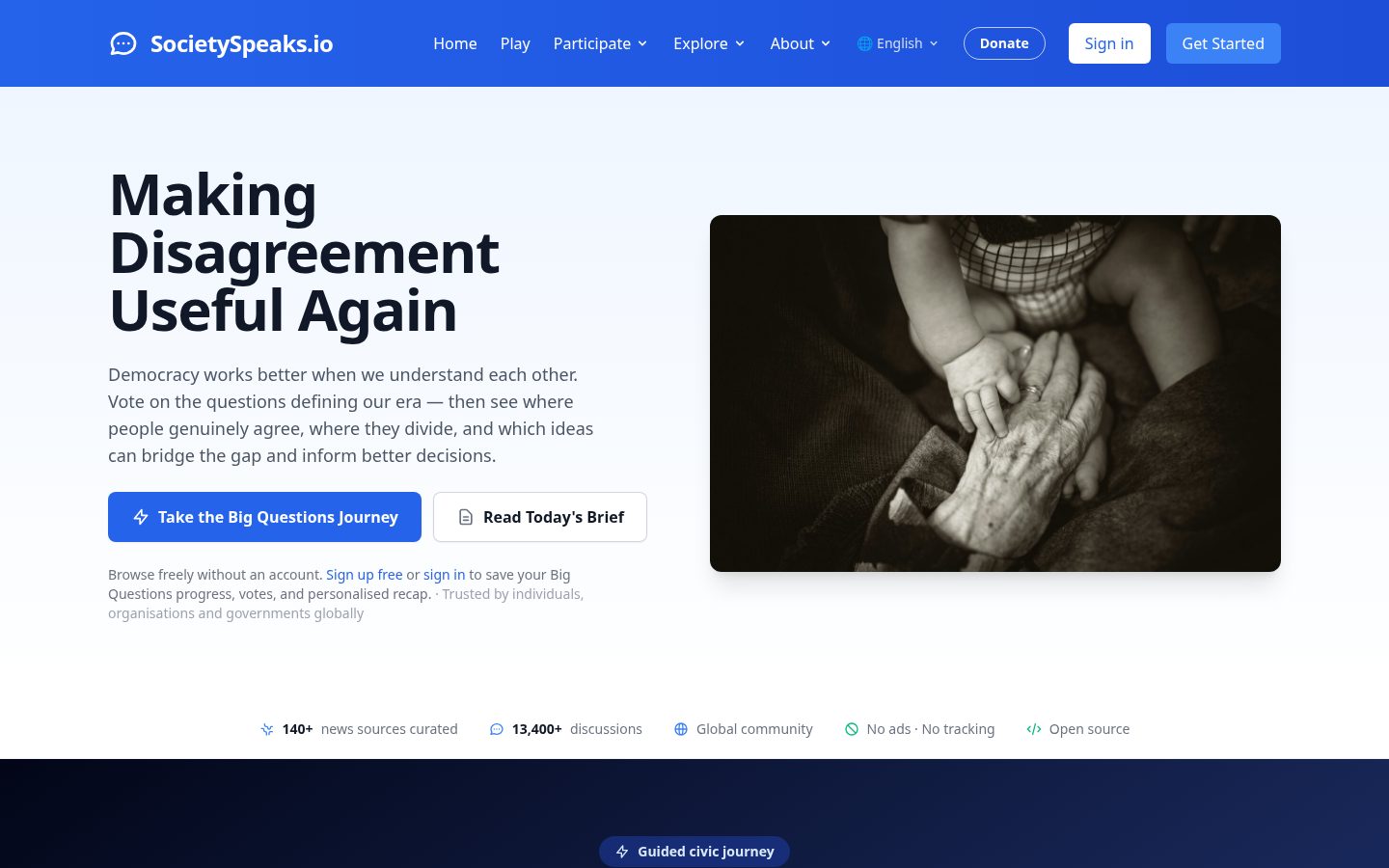 Societys Speaks Homepage